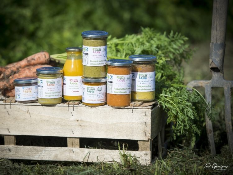 Gamme de petits pots pour bébé militant bio de Boulette et Gros Lapin