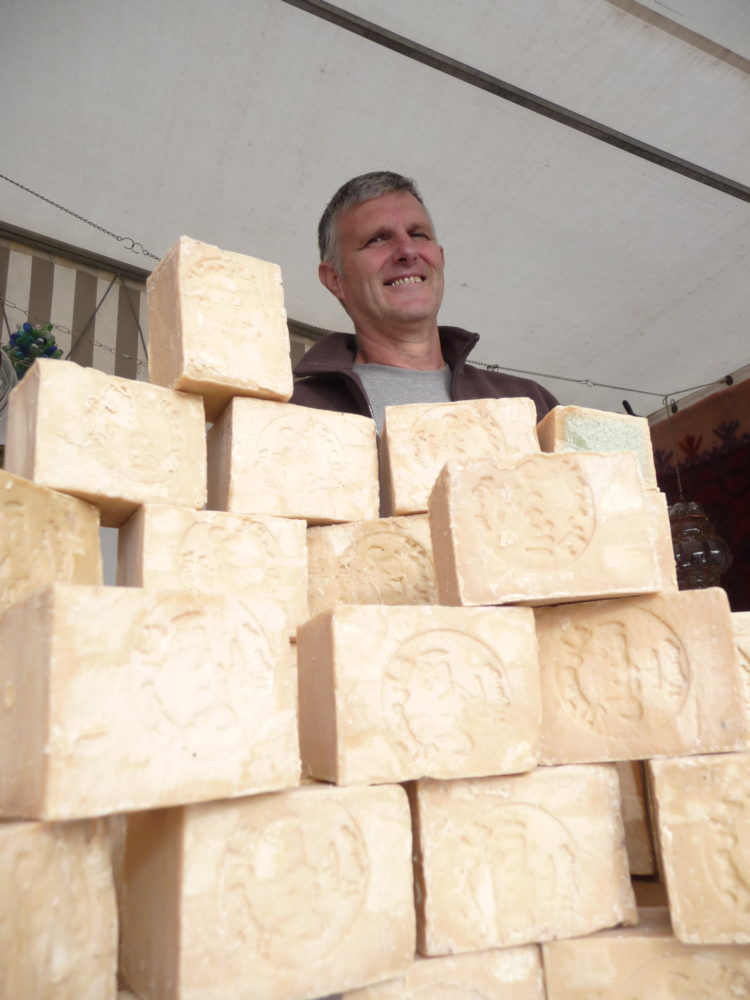 Jean-François Vaillant le fondateur de Salaheddin importateur de savon d'Alep artisanal