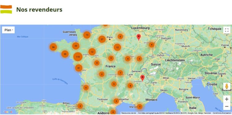 Trouvez facilement nos revendeurs engagés auprès de Terra Libra
