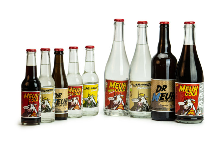 Cola limonade et ginger beer artisanale normande MEUH
